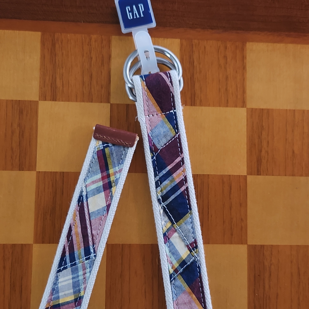 GAP Men's Plaid Belt Size M